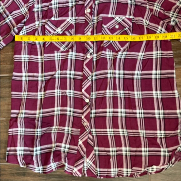 Torrid Challis Button-Down Long Sleeve Shirt Size 1X - Picture 7 of 10